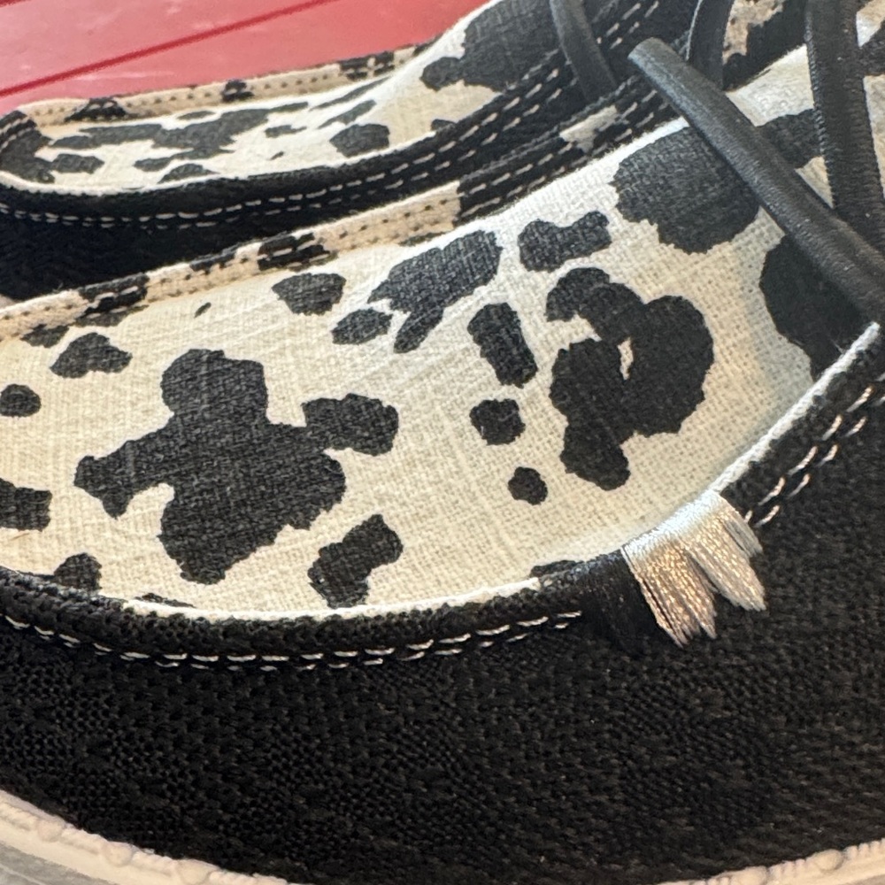 Hey Dude Women’s Black and White Shoes - Picture 8 of 9